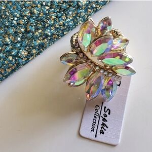 Sophia Collection Iridescent Leaf Ring